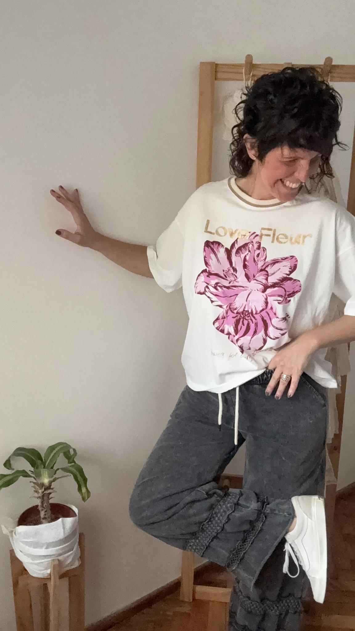 Remera flor de loto
