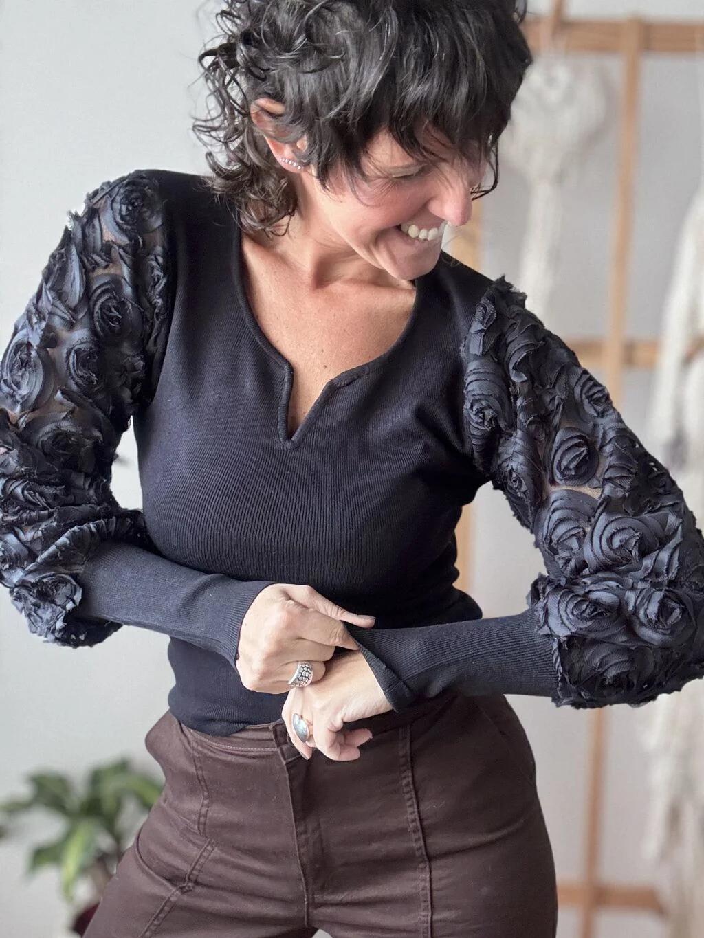 Sweater Rosas importado